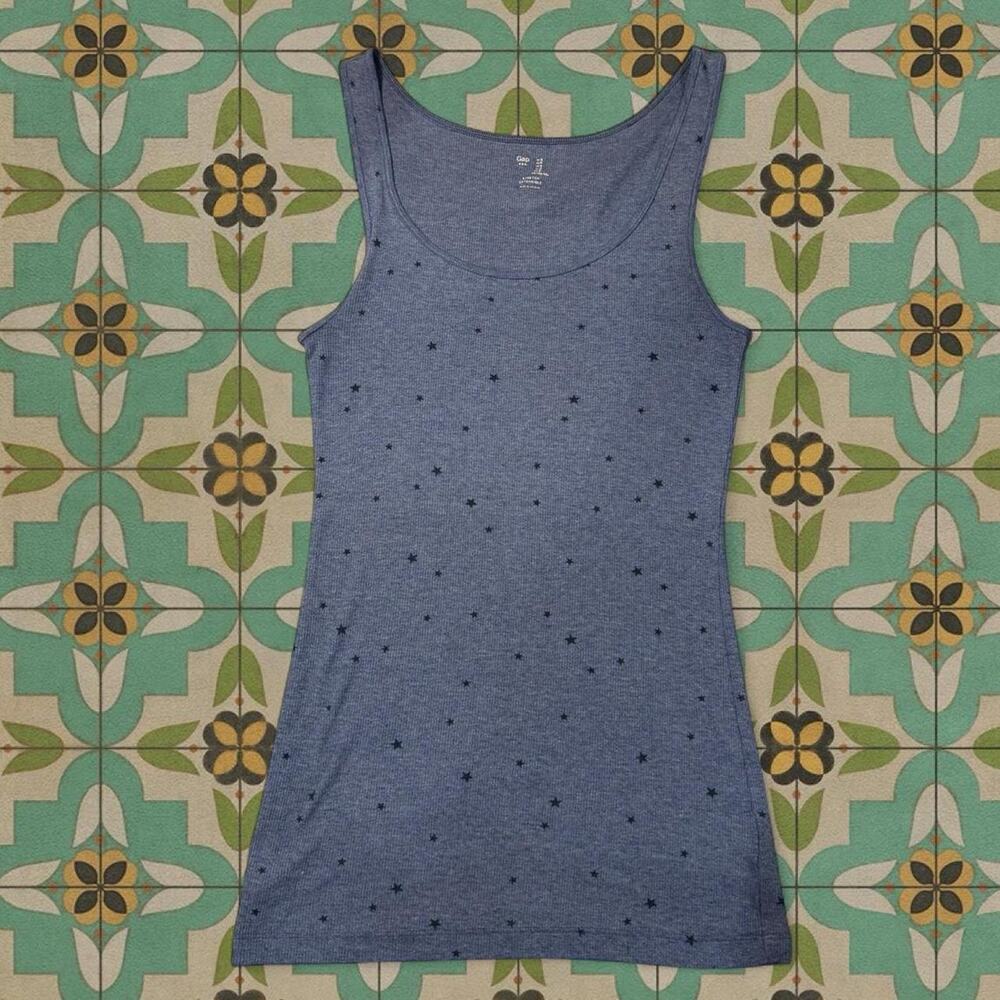 Gap blue star tank top